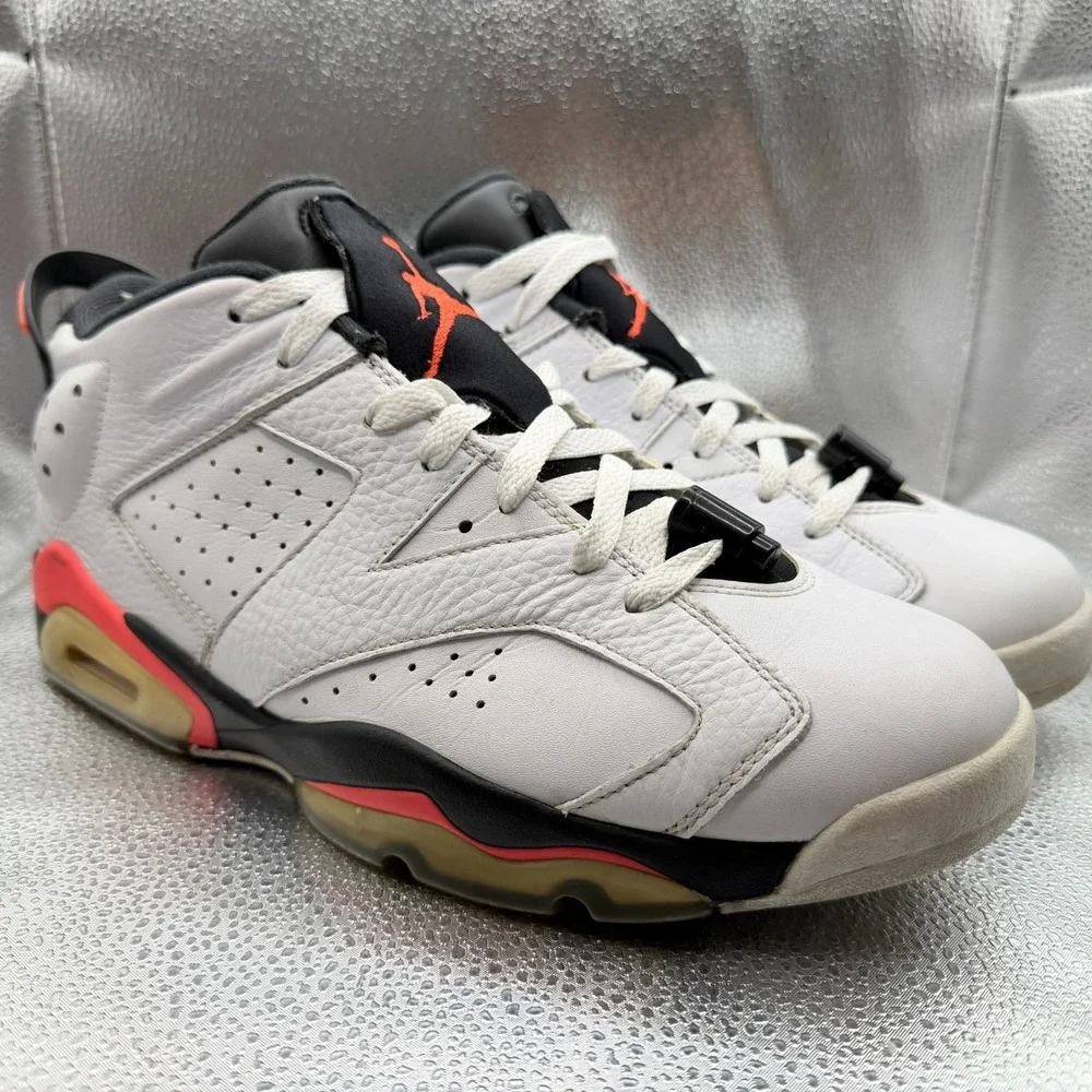 Size 10‎ Air Jordan 6 White Infrared Men Comfort Basketball Shoes 304401-123